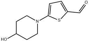 5-(4-羟基哌啶)-2-噻吩甲醛 结构式