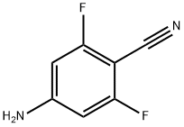 4-氨基-2,6-二氟苯腈 结构式