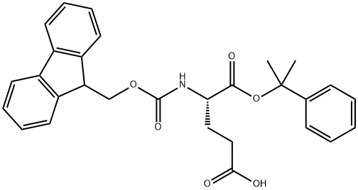 Fmoc-Glu-2-phenylisopropyl ester 结构式