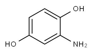 2-氨基-1,4-二羟基苯 结构式