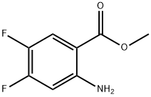 2-氨基-4,5-二氟苯甲酸甲酯 结构式