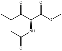 Norvaline,  N-acetyl-3-oxo-,  methyl  ester 结构式