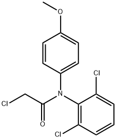 2-CHLORO-N-(2,6-DICHLOROPHENYL)-N-(4-METHOXYPHENYL) ACETAMIDE 结构式