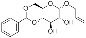 烯丙基-4,6-O-苯亚甲基-Α-D-吡喃葡萄糖苷 结构式
