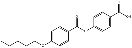 4-CARBOXYLPHENYL-4'-PENTOXYBENZOATE 结构式