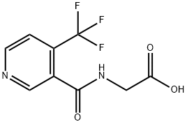 N-[[4-(三氟甲基)-3-吡啶]羰基]-甘氨酸 结构式