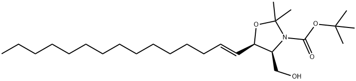 N-BOC-D-ERYTHRO-SPHINGOSINE-2,3-N,O-ACETONIDE 结构式