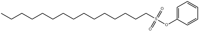 1-Pentadecanesulfonic acid phenyl ester 结构式