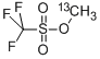 三氟甲基磺酸甲酯-13C 结构式