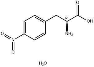 4-硝基-L-苯丙氨酸一水合物 结构式