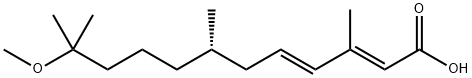 11-甲氧基-3,7,11-三甲基十二-2,4-二烯酸 结构式