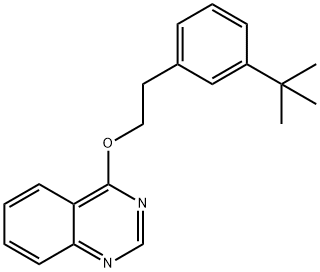 3-TERT-BUTYLPHENETHYL QUINAZOLIN-4-YL ETHER 结构式