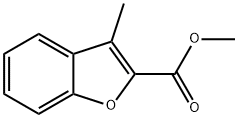3-甲基苯并呋喃-2-甲酸甲酯 结构式