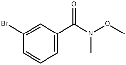 3-溴-N-甲氧基-N-甲基-苯甲酰胺 结构式