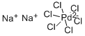六氯钯酸(2-)二钠盐 结构式