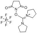 二吡咯烷基(N-琥珀酰亚氨氧基)碳六氟磷酸盐 结构式