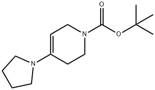 1-BOC-4-(1-吡咯烷)-3,6-二氢-2H-吡啶 结构式