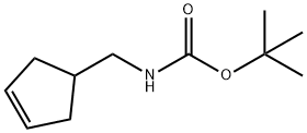 Carbamic acid, (3-cyclopenten-1-ylmethyl)-, 1,1-dimethylethyl ester (9CI) 结构式