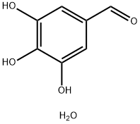 3,4,5-三羟基苯甲醛一水合物 结构式