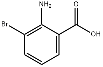 2-氨基-3-溴苯甲酸 结构式