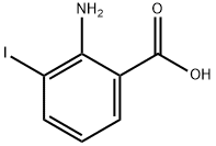 2-氨基-3-碘苯甲酸 结构式