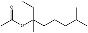 乙酸-3,7-二甲基-3-辛(醇)酯 结构式