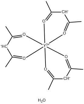 乙酰丙酮钇(III) 水合物 结构式