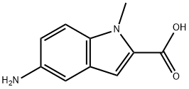 1H-Indole-2-carboxylicacid,5-amino-1-methyl-(9CI) 结构式
