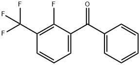 2-氟-3-(三氟甲基)二苯甲酮 结构式