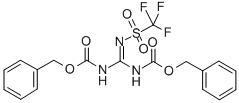 2-(三氟甲基磺酰基)-1,3-双(苄氧羰基)胍 结构式