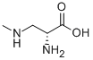 3-(N-甲基氨基)-D-丙氨酸 结构式