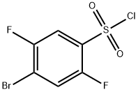 4-溴-2,5-二氟苯磺酰氯 结构式