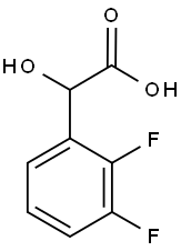 2,3-二氟苯基乙醇酸 结构式
