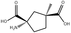 1,3-Cyclopentanedicarboxylicacid,1-amino-3-methyl-,(1S,3S)-(9CI) 结构式