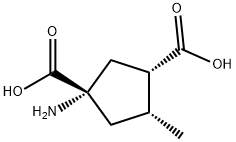 1,3-Cyclopentanedicarboxylicacid,1-amino-4-methyl-,(1S,3S,4R)-(9CI) 结构式