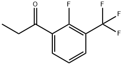 2-氟-3-(三氟甲基)苯丙酮 结构式