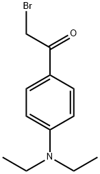 α-溴-4-(二乙氨基)苯乙酮 结构式