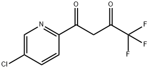 1-(5-CHLORO-2-PYRIDINYL)-4,4,4-TRIFLUORO-1,3-BUTANEDIONE 结构式