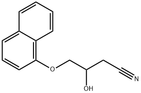 3-hydroxy-4-(1-naphthyloxy)butyronitrile  结构式