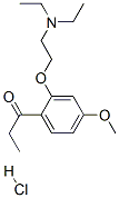 1-[2-(2-diethylaminoethoxy)-4-methoxy-phenyl]propan-1-one hydrochlorid e 结构式
