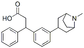 3-[3-(8-methyl-8-azabicyclo[3.2.1]oct-3-yl)phenyl]-3-phenyl-propanoic acid 结构式