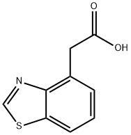 苯并噻唑-4-乙酸 结构式