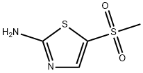 2-氨基-5-(甲基磺酰基)噻唑盐酸盐 结构式