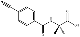Alanine,  N-(4-cyanobenzoyl)-2-methyl- 结构式