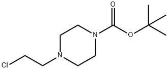1-BOC-4-(2-氯乙基)哌嗪 结构式