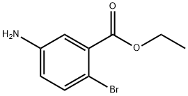 5-氨基-2-溴苯甲酸乙酯 结构式