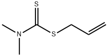 二甲基二硫代氨基甲酸烯丙酯 结构式