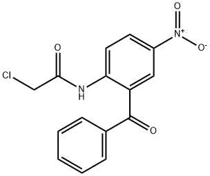 N-(2-benzoyl-4-nitrophenyl)-2-chloroacetamide 结构式
