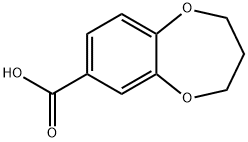 3,4-二氢-2H-1,5-苯并二氧-7-羧酸 结构式