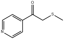 2-(Methylthio)-1-(4-pyridinyl)ethanone 结构式